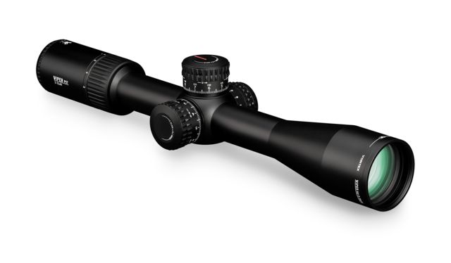 Vortex Viper PST Gen II 3-15x44mm Rifle Scope, 30mm Tube, First Focal Plane, Black, Hard Anodized, Red EBR-7C MRAD Reticle, Mil Rad Adjustment, PST-3159