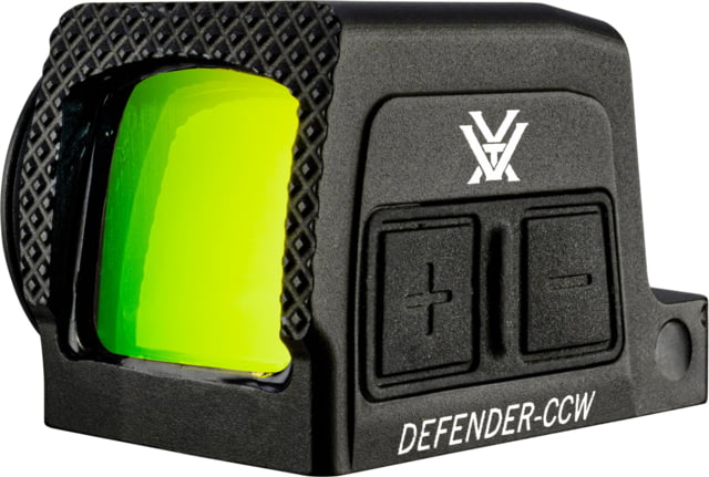 Vortex Defender-CCW 1x32mm Enclosed Solar Micro Reflex Red Dot Sight Green Black 1.59in 1.30 oz.