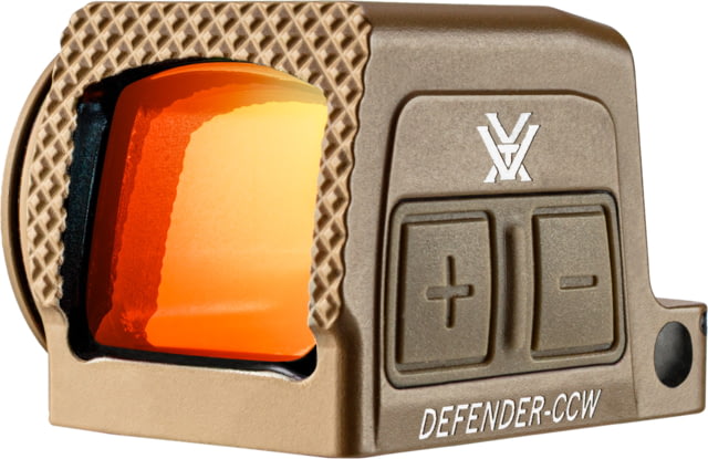 Vortex Defender-CCW 1x32mm Enclosed Solar Micro Reflex Red Dot Sight Red Tan 1.59in 1.30 oz.