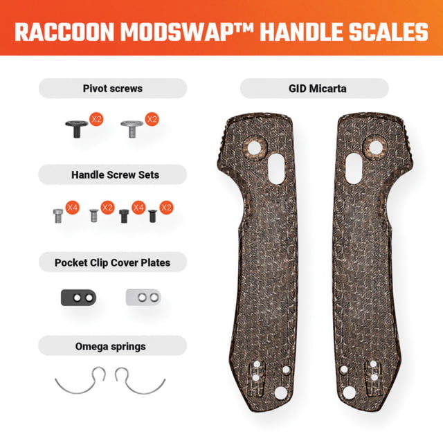 Vosteed Raccoon ModSwap Handle Scales VOS - Vosteed
