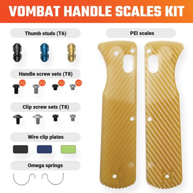 Vosteed Vombat Handle Scale Kit PEI VOS - Vosteed
