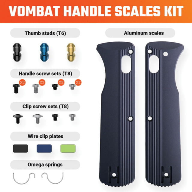Vosteed Vombat Handle Scale Kit Slate VOS - Vosteed