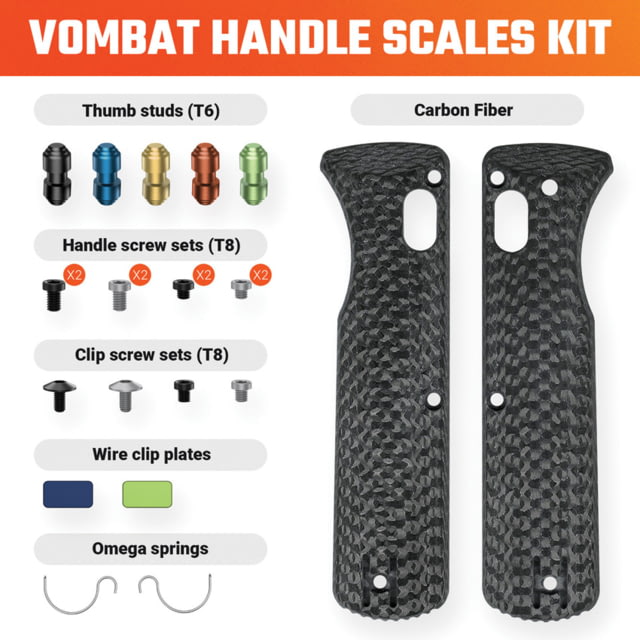 Vosteed Vombat Handle Scales CF VOS - Vosteed
