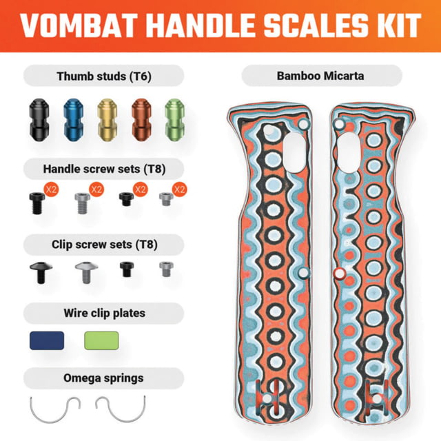 Vosteed Vombat Handle Scales Coral VOS - Vosteed