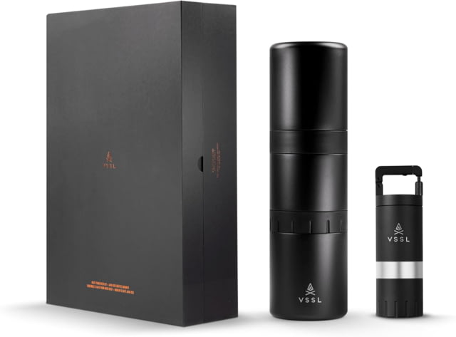 VSSL Nest Pour-Over Coffee Kit w/Java G25 Grinder Gift Set Black