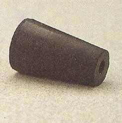 VWR Black Rubber Stoppers One-Hole 12-M291 Pack