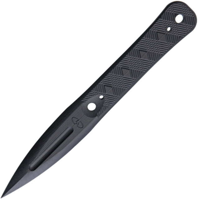 VZ Grips Executive Dagger 7.75in Overall 2.75in Double Edge Dagger Blade One Piece Black G10 Construction Black Synthetic Belt Sheath Black - Vz Grips