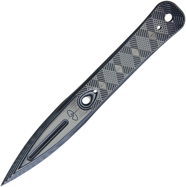 VZ Grips Executive Dagger 7.75in Overall 2.75in Double Edge Dagger Blade One Piece Black/Gray G10 Construction Black Synthetic Belt Sheath Black - Vz Grips