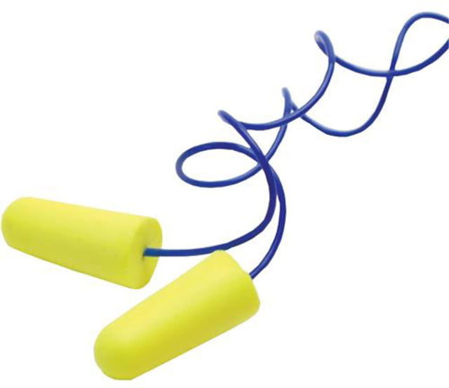 Walkers Blue Corded Passive Foam Ear Plug w/Plastic Case 32 dB NRR 2-Pair Neon Yellow