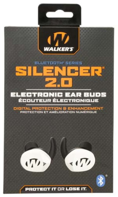 Walker's  Silencer 2.0 Polymer In The Ear White Adult - Walkers