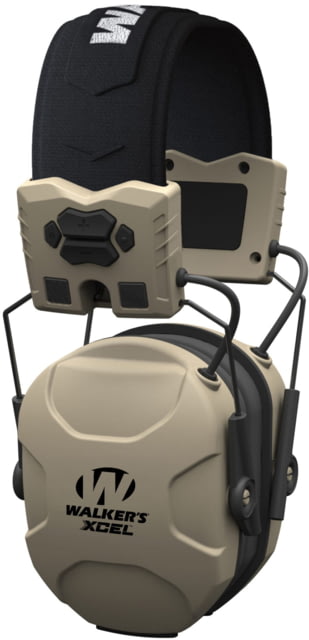 Walkers XCEL 100 Digital Electronic Ear Muffs 26 dB NRR Flat Dark Earth