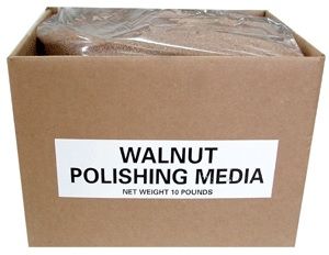 Walnut Polishing Media 10lb Box - Polishing Media