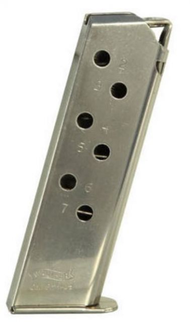ther PPK/S 7 Round .380 ACP Magazine Standard Nickel 1 Pack Steel 7RD Ammo