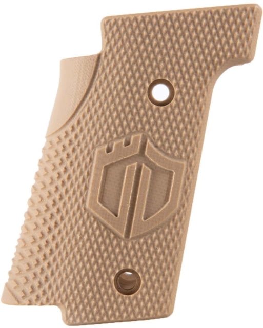 Walther Arms Q5 SF G10 Thin Handgun Grips Checkered Coyote Brown - Walther Arms