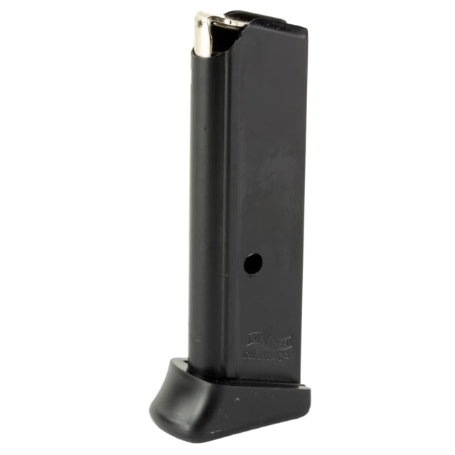 Walther Magazine 380ACP 6 Rounds Fits PPK with Finger Rest Anti Friction Coating Black - Walther