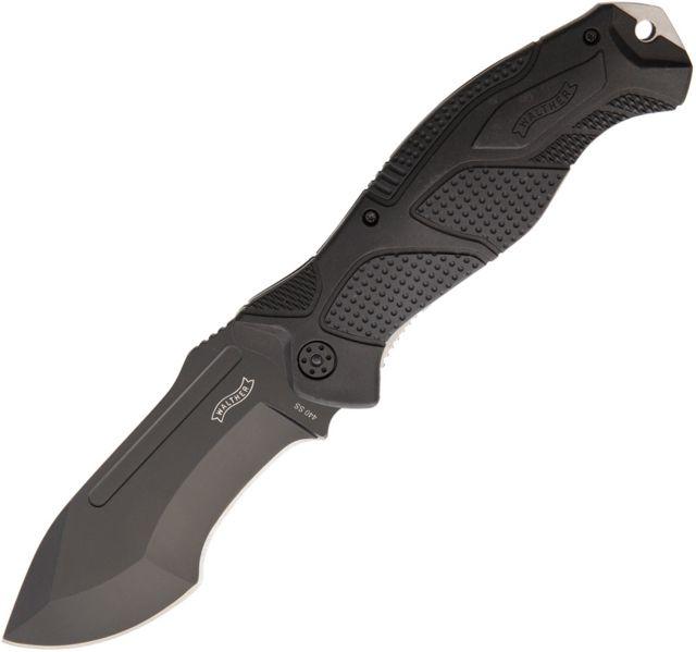Walther Arms OSK II Outdoor Survival Knife Folding Knife4.25in440 Stainless SteelStandard Edge Black Synthetic Handle - Walther Arms
