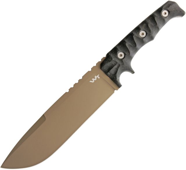 Wander Tactical Dimorphodon Fixed Blade Knife 7.875in Drop Point Black Micarta Handle DIMOBDE - Wander Tactical
