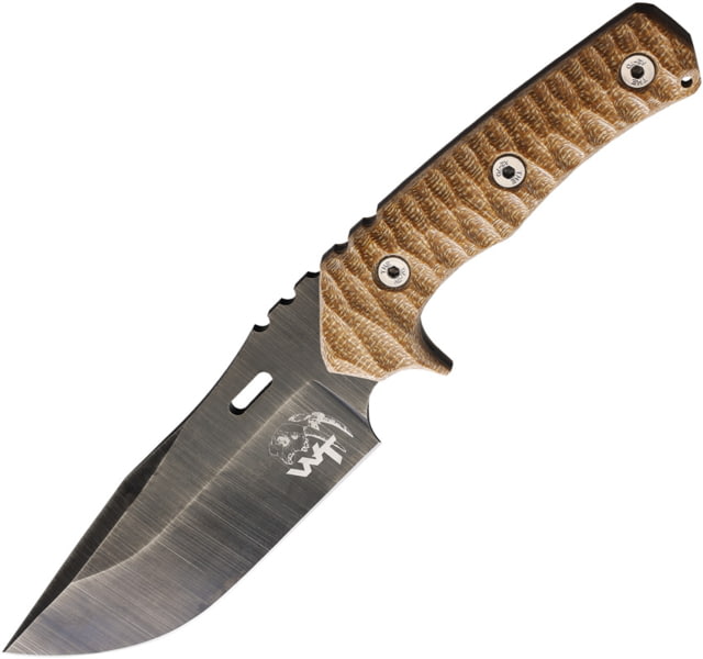 Wander Tactical HAAST Eagle 2.0 Fixed Blade Knife 11.38in Overall D2 Tool Steel 5.75in Dark Earth Gun-Kote Blade Natural Sculpted Micarta Handle Kydex - Wander Tactical
