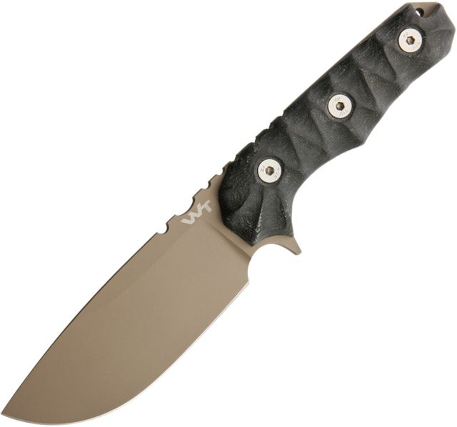 Wander Tactical Lynx Fixed Blade Knife 4.5in Black Micarta Handle LYNX/BLACK/DARK EARTH - Wander Tactical