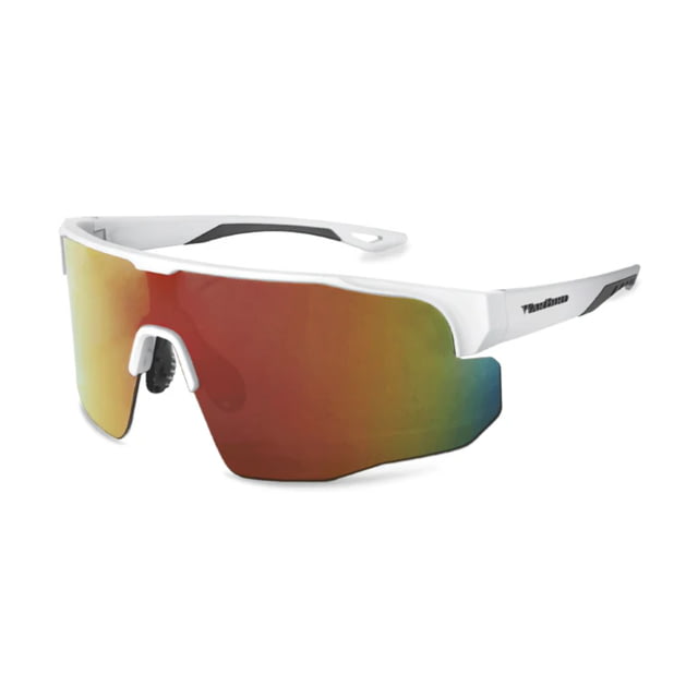 War Bird Deep State Glasses White Frames /Smoke Lens/Black Red Shield - War Bird