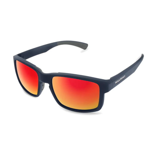 WarBird Easy Day Glasses Navy Frames/Brown Lens/Red Shield