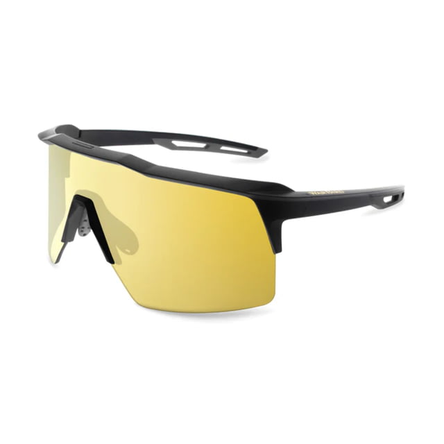 WarBird Ghost Wolf Glasses Black Frames/Yellow Lens