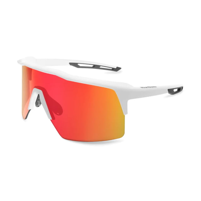 WarBird Ghost Wolf Glasses White Frames/Rose Red Shield