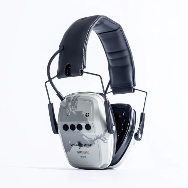 War Bird Intrepid RC-Rechargeable 23dB Earmuffs with Gel Ear Seals Off White - War Bird