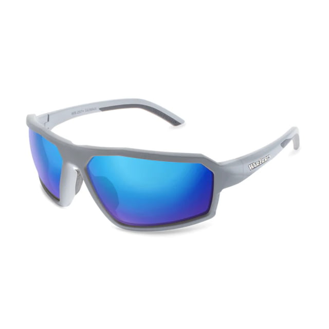 War Bird Sleeper Cell Glasses Grey Frames/Smoke Lens/Blue Shield - War Bird