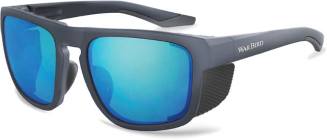 WarBird Dead Space Glasses Navy Frame/Smoke Lens/Ice Blue Shield - Warbird