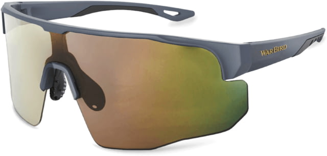 WarBird Deep State Glasses Navy Blue Frames/Brown Lens/Pink Shield - Warbird