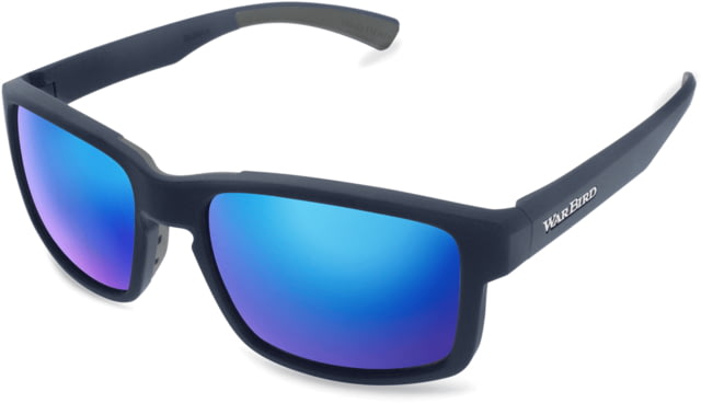 WarBird Easy Day Glasses Navy Frames/Smoke Lens/Blue Shield - Warbird