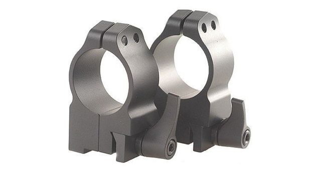 Warne Maxima Steel Rings 1in Ruger M77 & Hawkeye Grooved Receiver QD Medium - Matte - Warne