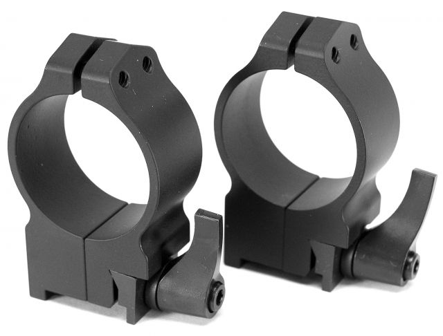 USED Warne Maxima Steel Rings 30mm Ruger #1 MINI 14-30 Grooved Receiver QD High - Matte 15RLM EDEMO3 Used Condition Fair Scratches - Warne Scope Mounts