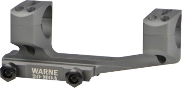 Warne 20 MOA Extended Skeletonized MSR Mount 30mm Tactical Gray - Warne