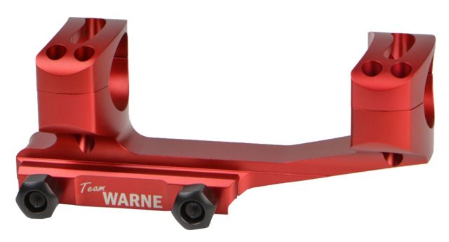 Warne Gen 2 Extended Skeletonized 1in MSR Mount Red - Warne