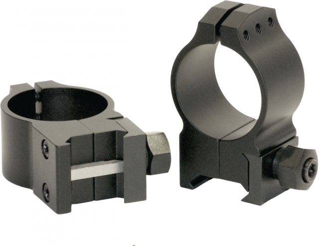 Warne Tactical Rings 30mm Weaver/Picatinny Base High - Matte - Warne