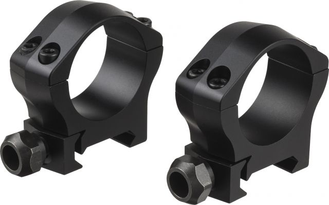 USED Warne Mountain Tech  34mm Low Matte Scope Mount Rings Matte Low - Warne Scope Mounts