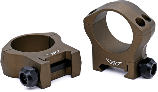 EDEMO Warne Mountain Tech Scope Mount Rings 30mm Medium Burnt Bronze  EDEMO3 - Warne