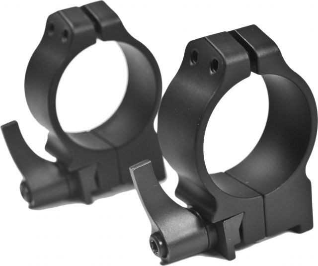 USED Warne Maxima Steel Rings 30mm Ruger #1 MINI 14-30 Grooved Receiver QD Medium - Matte 14RM EDEMO2 Used Condition Fair Installed/Mounted - Warne