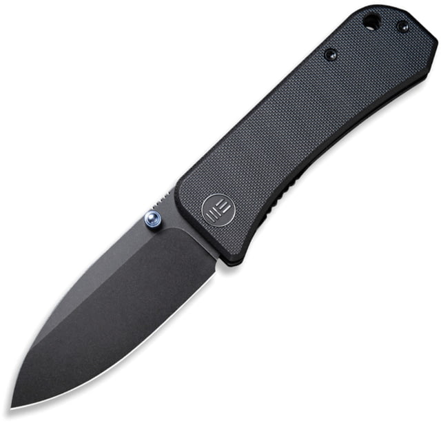 We Knife Co Ltd Banter Linerlock Black Folding Knife 3" black stonewash finish CPM S35VN stainless blad Black G10 handle - We Knife Co Ltd