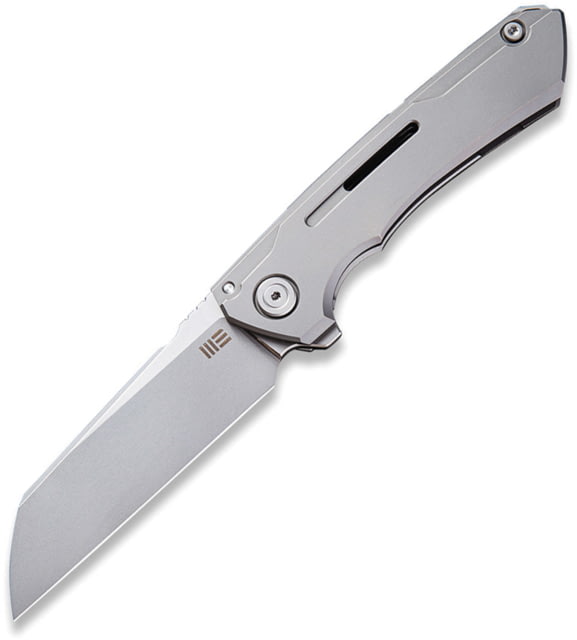 We Knife Co Ltd Mini Buster Framelock Gray Folding Knife 3.5" bead blast finish CPM-20CV stainless blade Gray titanium handle - We Knife Co Ltd