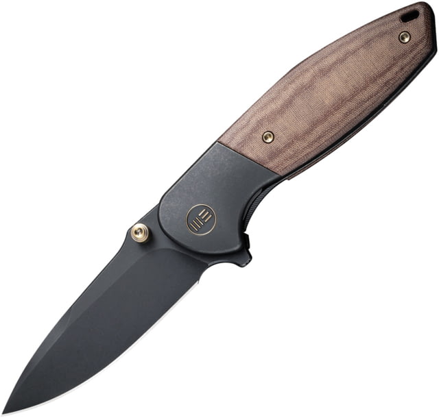 We Knife Co Ltd Nitro Mini Flipper & Thumb Stud Knife Brown - We Knife Co Ltd