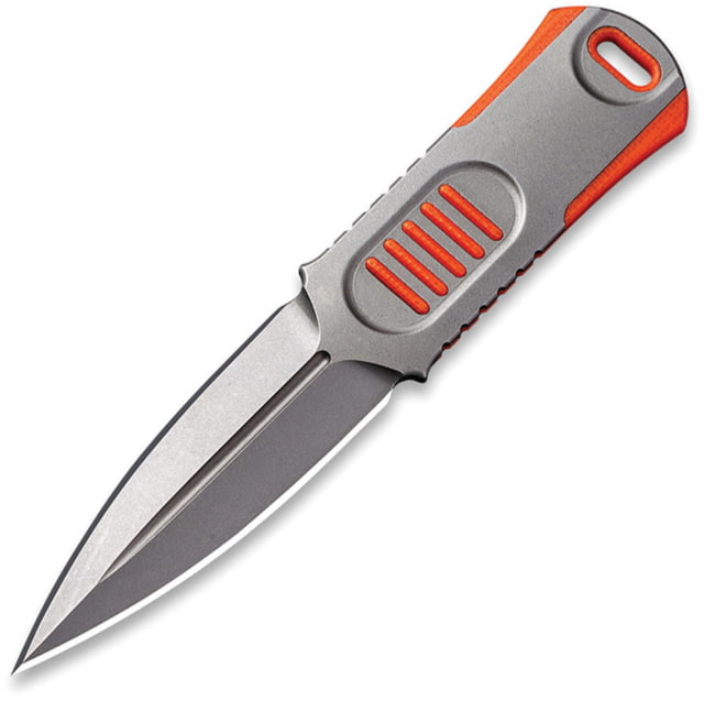 We Knife Co Ltd OSS Dagger Orange Knife 2.25" stonewash finish CPM-20CV stainless dagger b Orange G10 and gray titanium handle - We Knife Co Ltd