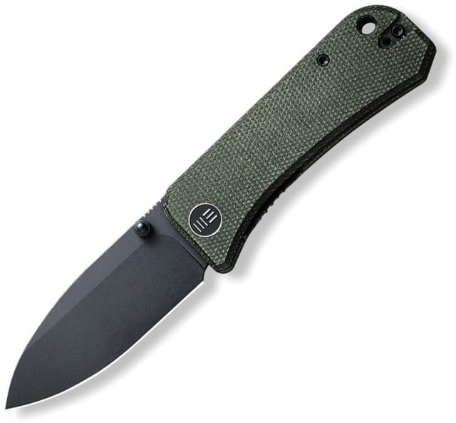 We Knife Co Ltd Banter Folding Knife 2.9in Carbon Steel Green Micarta Handle - We Knife Co Ltd