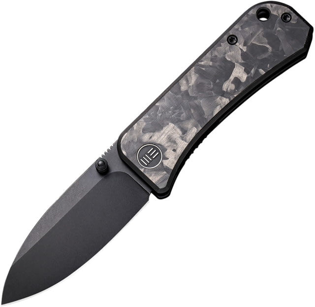 We Knife Co Ltd Banter Folding Knife 2.9in Carbon Steel Marble Carbon Fiber Handle - We Knife Co Ltd