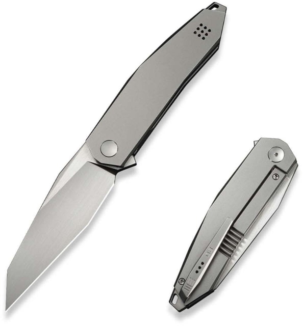 We Knife Co Ltd Tally Folding Knife 3.91in Bohler M390 Reverse Tanto Bead Blasted Titanium Handle - We Knife Co Ltd