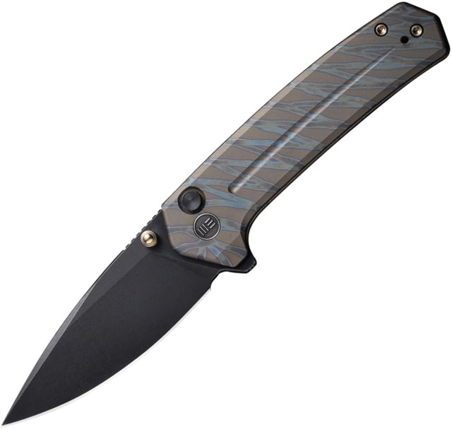 We Knife Co Ltd Culex Folding Knife 2.9in Carbon Steel Titanium Handle Tiger Stripe - We Knife Co Ltd