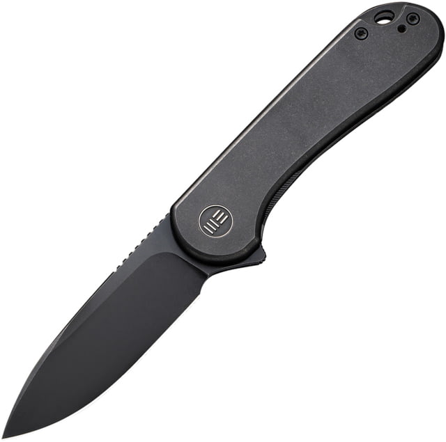 We Knife Co Ltd Elementum Folding Knife 2.96in Carbon Steel Titanium Handle Black Matte - We Knife Co Ltd