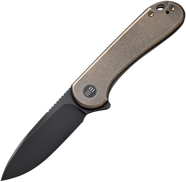 We Knife Co Ltd Elementum Folding Knife 2.96in Carbon Steel Titanium Handle Bronze - We Knife Co Ltd